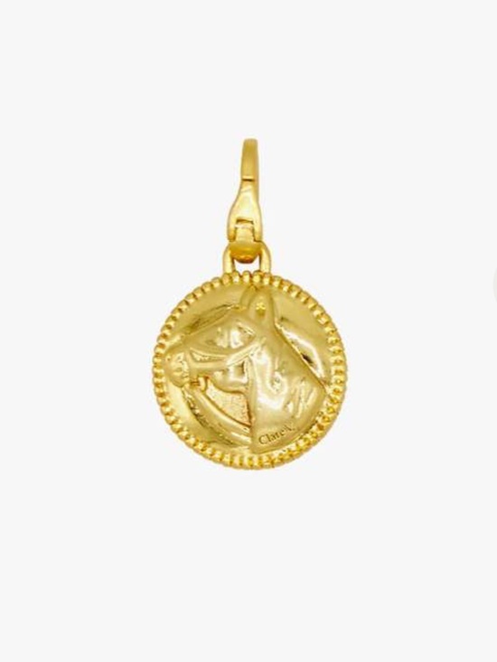 Clare V Jewelry - Clare V La Chance Button Charm in Cobalt/Vintage Gold